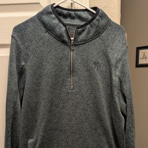 Browning Men's Relaxed Fit Forest Green Sweater Quarter Zip